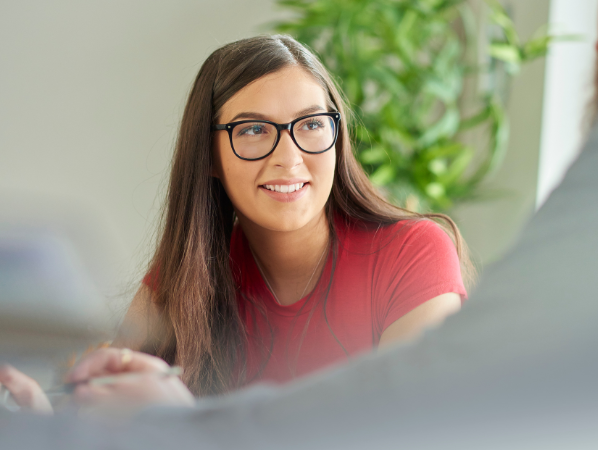 Young professional in office environment