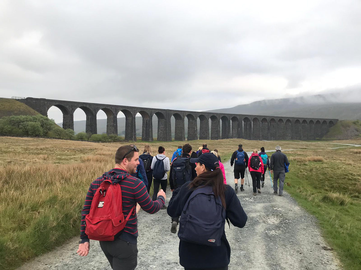 3 peaks team on their walk