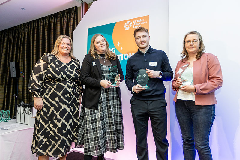 L-R: Alison Cook, Sam Ward, Cameron Davies and Jane Bayliffe